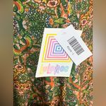 LuLaRoe  Azure Green Pink Floral Skirt Photo 3