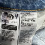 Levi's  Premium 501 Straight Leg Jeans Womens 28 Button Fly Distress Light Blue Photo 3