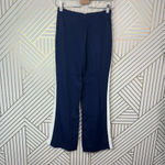 Reformation Side Stripe Flared Pants in Navy Blue White Size US XS Photo 4
