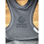 Nike Pro DRI-FIT Sports Bra Women's Size XS Heathered Grey Black Photo 2