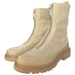 Sam Edelman Sam Edleman Boots Womens 8 Leone Leather Chunky Mid Calf Combat Shoes Tan Photo 5