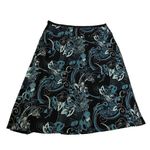 Merona Pleated Floral Skirt Asymmetrical Y2k Casual Summer Bohemian Photo 2