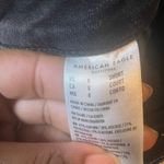 American Eagle Super Hi Rise Jegging Jeans Black Ripped Knee Women Size 8 Short Photo 3