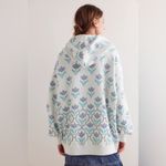 We The Free NWT Free People  It's A Vibe Printed Hoodie In Snowfall Combo Photo 1