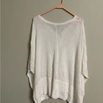 Aerie  Women's Cream Ivory Poncho Sweater  One Size Classic Neutral Timeless Photo 1