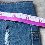 NY Trends 4 Denim Mini Skirt Womens Large Blue Distressed Frayed Hem Y2K Edgy Photo 8
