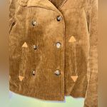 Ralph Lauren Lauren  Brown Corduroy Double Busted Western Blazer Jacket‎ Small Photo 1