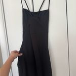 Black Formal Evening Dress with Ruffle Slit Photo 8