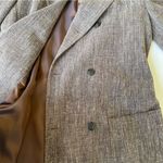 Donna Karan  New York Wool Linen Blend Italian Oversized Blazer Photo 3