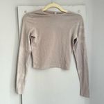 SKIMS Stone Vintage Cropped Long Sleeve S Photo 3