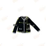 Jones New York Jones of New York Black Sweater Jacket with Zebra Print Trim Size 2X Photo 6