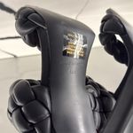 Steve Madden black sandal heels braided 6.5 Photo 2