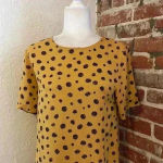 MINKPINK Last chance-  - Mustard Yellow Polka‎ Dot Assymetrical Dress Photo 1
