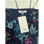 Likely  Alias Floral Print Ruched Crop Top‎ Tank Top Cerulean Blue Detail Large Photo 8