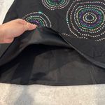 Edward Skirt Womens Sz 8 Black Linen Sequin Blend Maxi Fully Lined Minimalist Photo 5