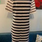 Vineyard Vines  Blue White Stripe T Shirt dress Shift short Sleeve M Medium Photo 6