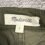 Madewell  Jogger Pants Womens 2 Quilted Olive Green Pockets Stretch Photo 3