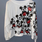 Disney Mickey Mouse Graphic Long Sleeve White T Shirt Top Size undefined Photo 0