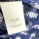 Rebecca Taylor Silk Graphic Print Sleeveless V Neck Fit Flare Dress Blue Size 6 Photo 13