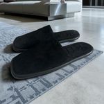 KHAITE  women's Monaco Black Suede Mules Flats Size 39 / US 9 Photo 0