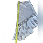 Veronique Young for W Cream Flowy Asymmetrical Maxi Skirt Flounced Hem Size 6 Photo 8