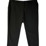 Briggs New York Pants Womens 24WS Short Black Slacks Flat Front Used Photo 2