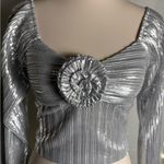 FORE Silver Metallic Women's Top Photo 1