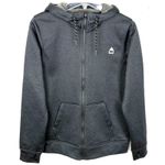 Burton  Women Oak Full Zip French Terry Fleece Hoodie Sweatshirt Gray Size Medium Photo 3