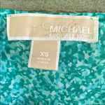 Michael Kors Aqua Sleeveless Blouse with Front Zipper Photo 1