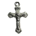 Crucifix Jesus Pendant Silver Tone Charm Bracelet Necklace Jewelry Craft Dangle Photo 1