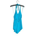 l*space L* Halter romper cover up turquoise Sz M Photo 4
