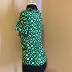 Fossil  silk printed green ruffle blouse❤️ Photo 3