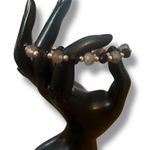 Erimish gray and black bead stretch bracelet Photo 1