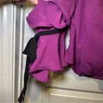 Lulumari  Purple Wired Ruffle Off Shoulder Blouse size S Photo 3