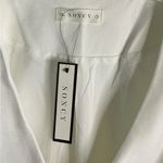 Elegant White Blazer with Tie Detail Size 14 Photo 4