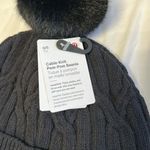 Lululemon  Black Knit Beanie and Mittens Set Photo 3