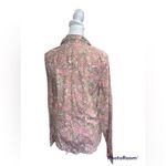 Liz Claiborne  90's Pink Paisley Button Down Top Size‎ M Photo 3
