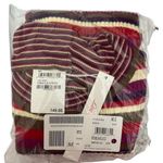 Lisa Says Gah  Hibiscus Stripe Ribbed Long-Sleeve Turtleneck Midi Dress Size XS/S Photo 4