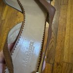 Max Mara brown cross strap kitten sandal size EU 39 .US 8,5 Photo 2