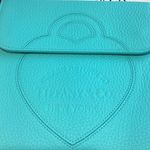 Tiffany & Co. Jewel Pouch 99 Aqua Leather Case Photo 2