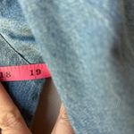 Victorian Era Jean Dress Denim Embroidered Floral Butterfly Blue Photo 5