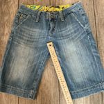 Miss Me Y2K Denim Bermuda Shorts Embellished Pockets Light Wash Size 26 Photo 5