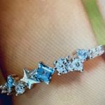 Antian Accessories™ 925 Sterling Silver Star & Blue CZ Ring Photo 4