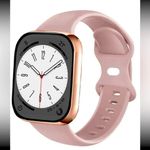 MONOCHROME Silicone Butterfly Buckle Sport Apple Watch Band Pink Photo 0