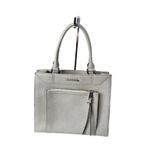 Calvin Klein  genuine saffiano leather tote, color smoke gray Photo 8