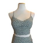 Abercrombie & Fitch 2 Piece Touched Skirt Crop Top Midi Polka Dot Small Photo 2