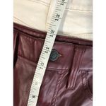 Madewell the perfect vintage straight jean women’s size 27 red vegan leather Photo 4