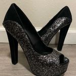 Michael Antonio Gorgeous Glittery Peep Toe Platforms | Heels | Pumps Photo 0