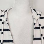 Chaser  Navy and White Stripe Hoodie NWT Size Medium Preppy Nautical Pullover Photo 1