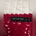 The Limited  pink crochet open front cropped cardigan Photo 1